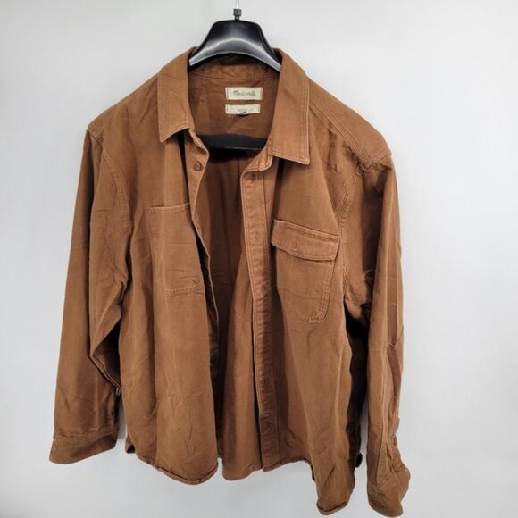 Madewell Garment-Dyed Work Shirt Tan Size XL - Picture 7 of 8
